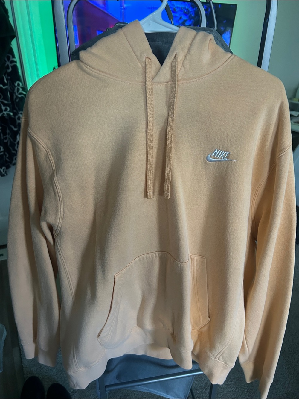 Nike Women’s Peach Hoodie with White Swoosh